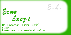 erno laczi business card